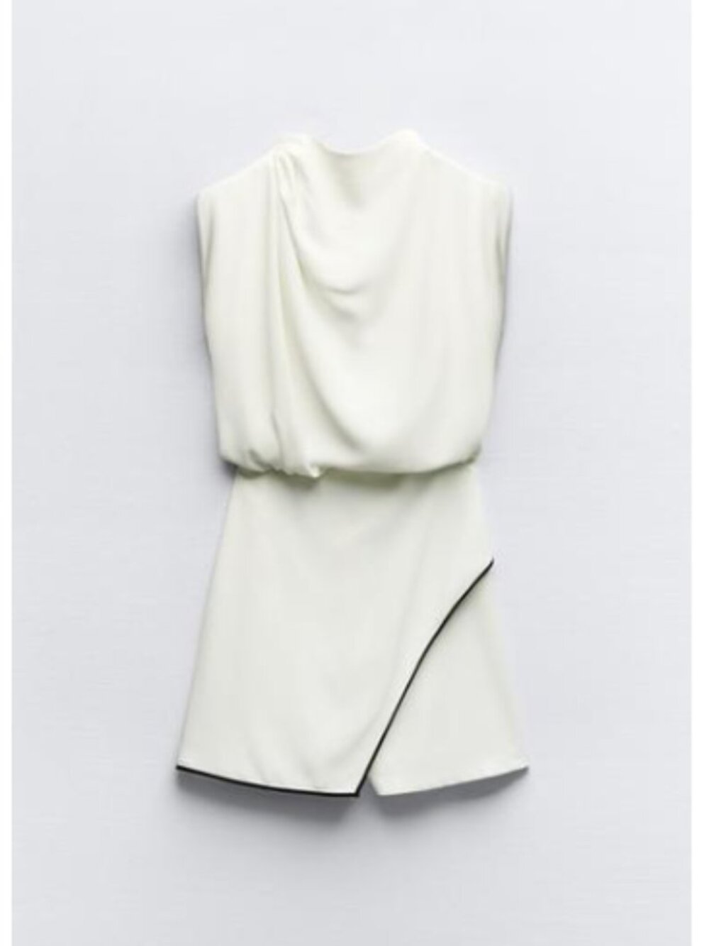 Zara CONTRASTING PIPING JUMPSUIT